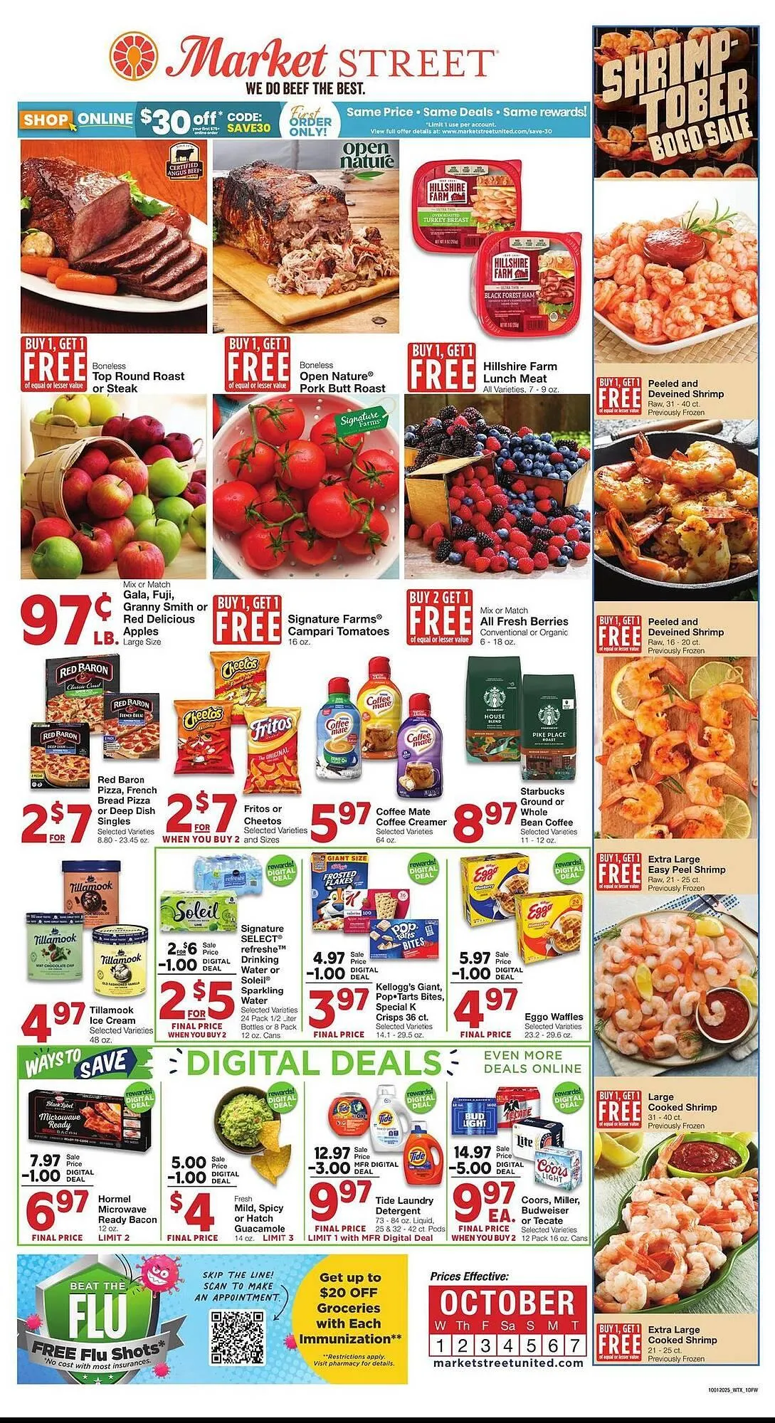 Weekly ad Market Street weekly ad from October 1 to October 7 2025 - Page 1