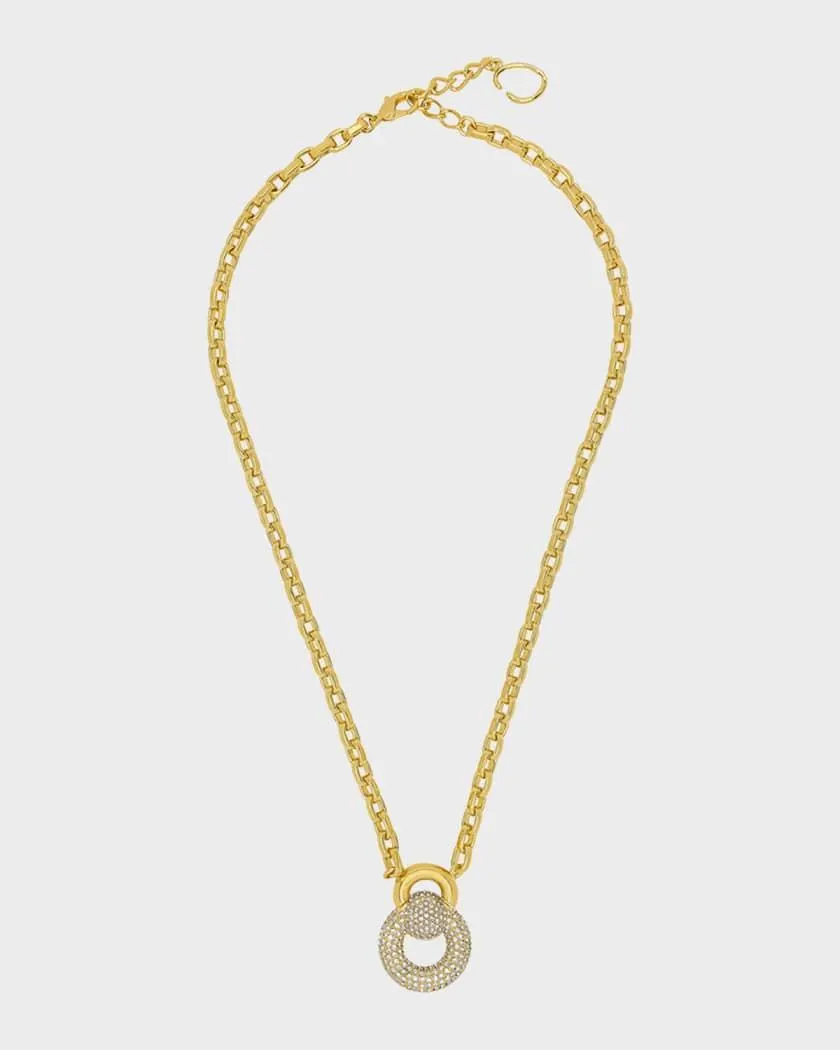 Rhinestone Drop Necklace