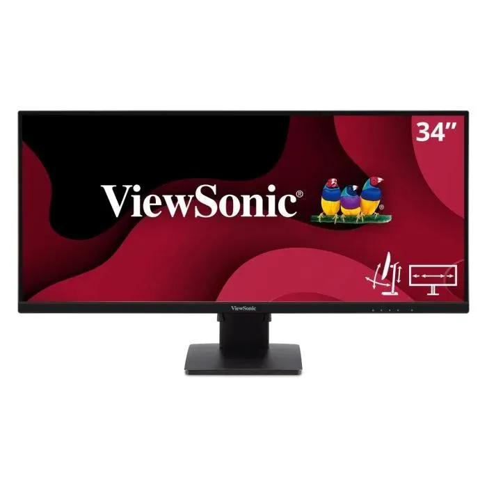 VA3456-MHDJ - 34" 1440p Ultrawide 21:9 Ergonomic IPS Monitor with FreeSync, HDMI and DP