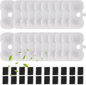 SORON 20 Packs Filter Replacement Compatible with PETLIBRO Cat Water Fountain PLWF005/PLWF105/PLWF115, Upgrade Replacement Filters Fit Pet libro Pet Water Fountain, Easy to Install