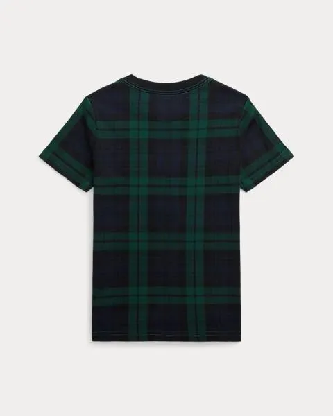 Polo Bear Plaid Cotton Jersey Tee