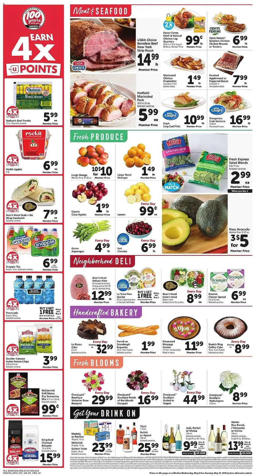 Weekly promotion Safeway weekly ad spanning from May 6 to May 13 2026 - Page 4 for Catalogue 365