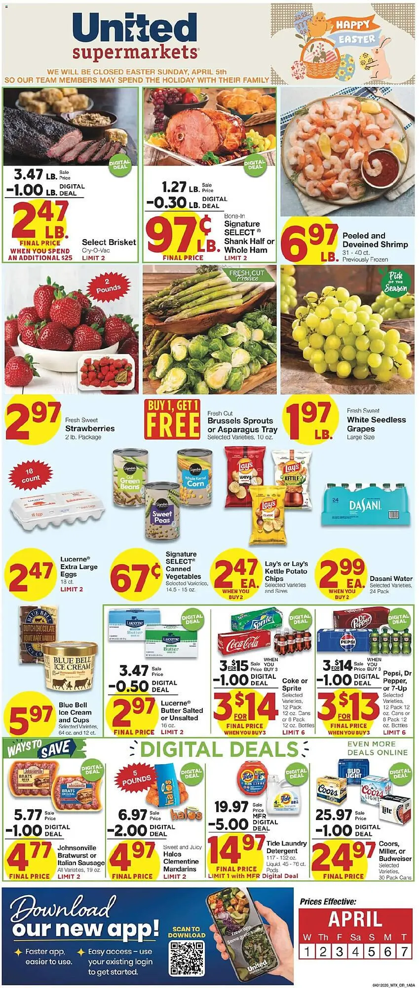 Weekly ad United Supermarkets weekly ad from April 1 to April 7 2026 - Page 1