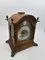 Vintage Tempus Fugit Table Clock in Wooden Case with Brass Details