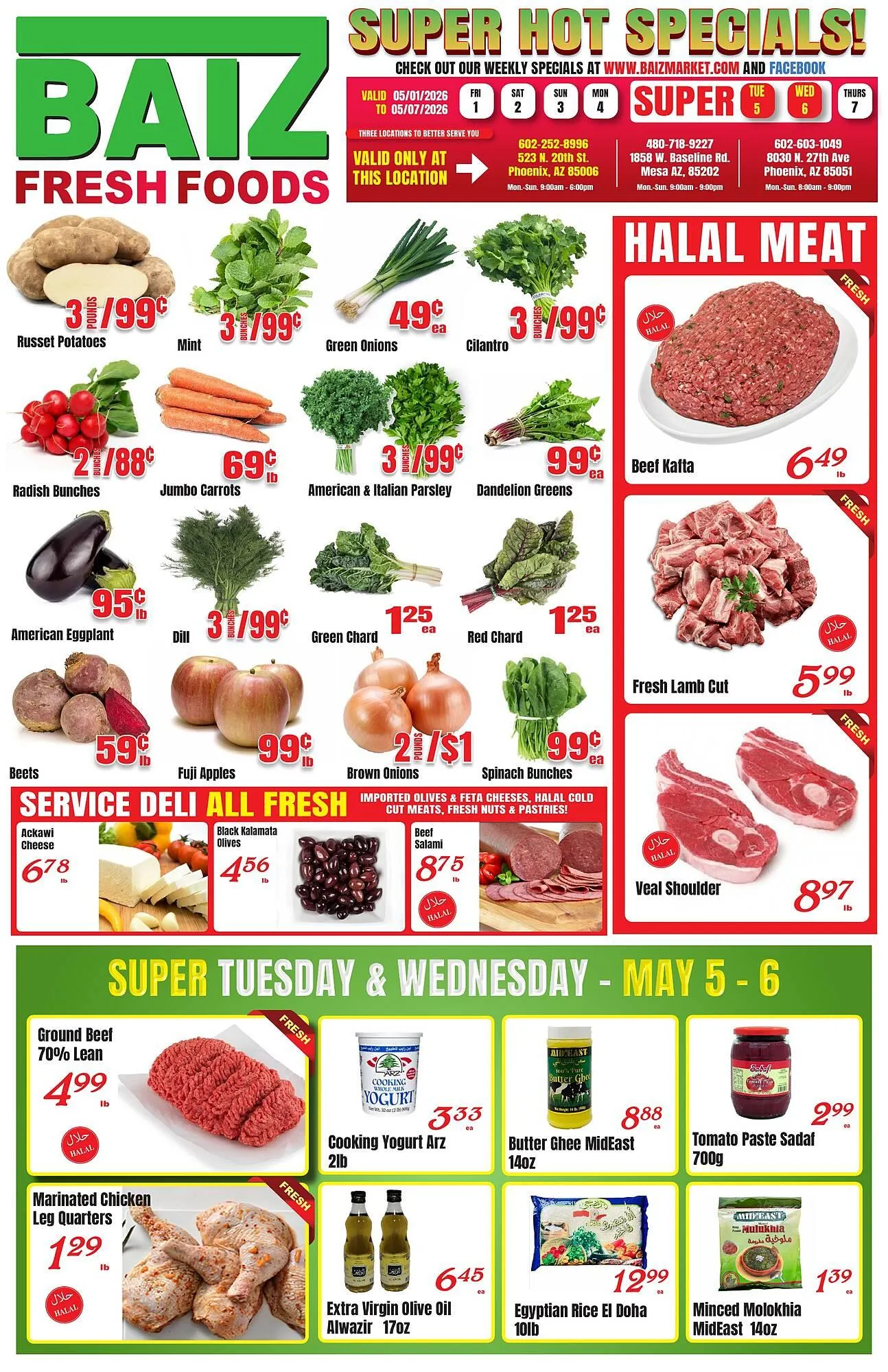Weekly ad Baiz Market Place weekly ad from May 1 to May 7 2026 - Page 1