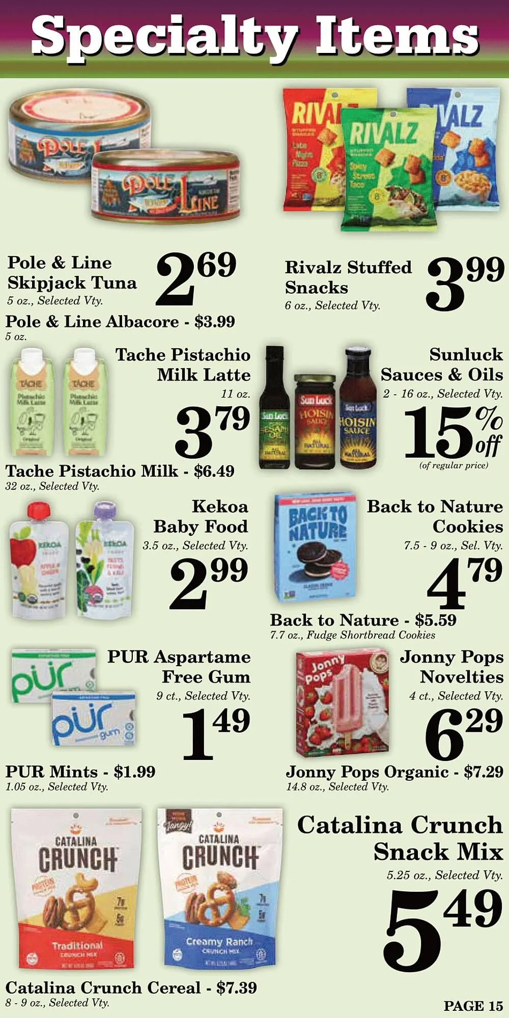 Weekly ad Harvest Foods ad from July 30 to September 2 2025 - Page 16