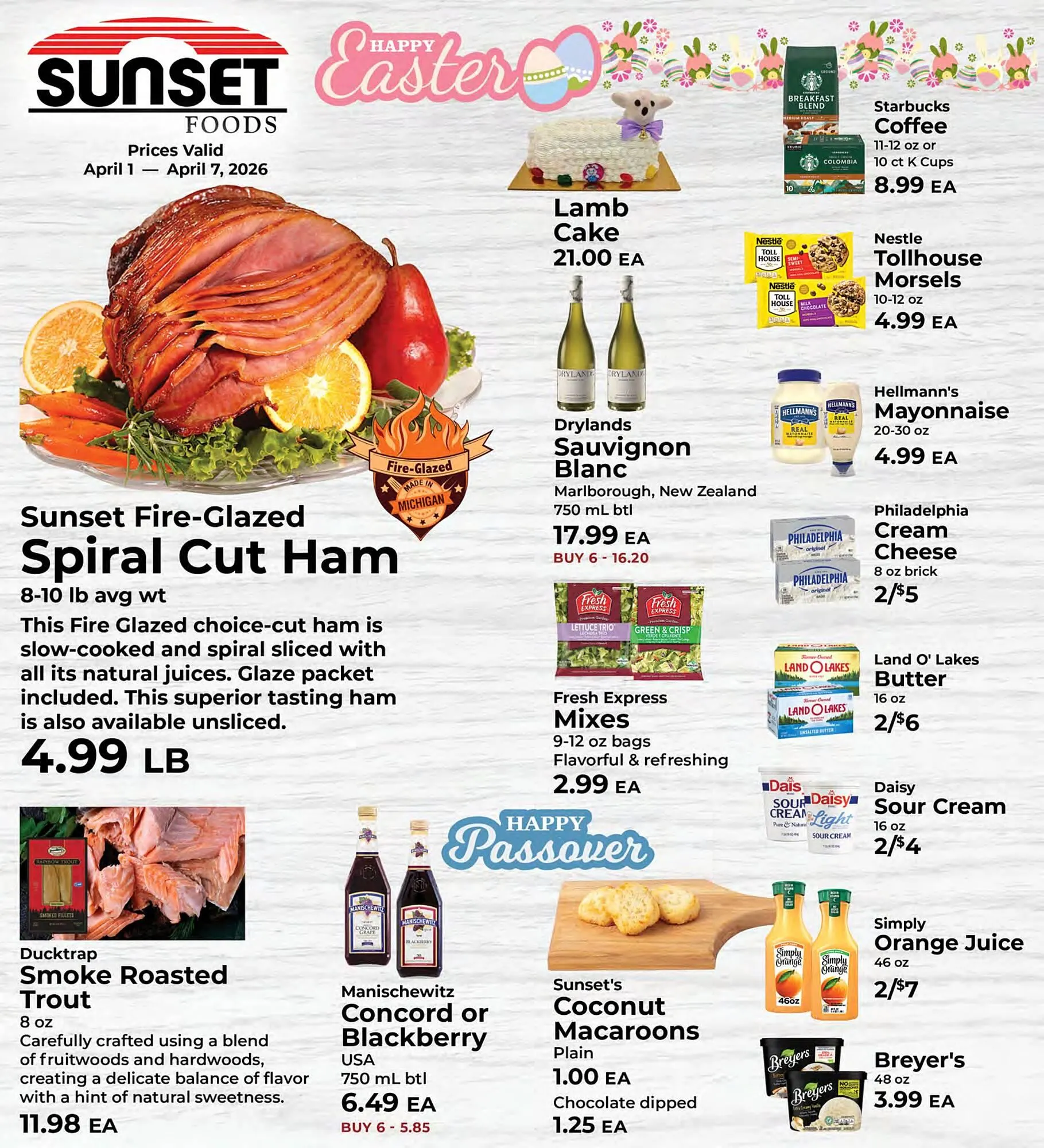 Weekly ad Sunset Foods weekly ad from April 1 to April 7 2026 - Page 1
