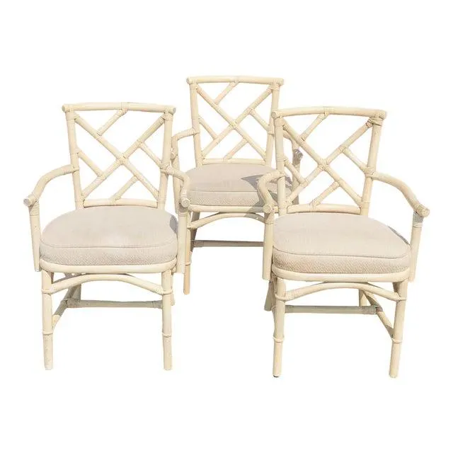 Vintage Bamboo Chairs - Set of 3