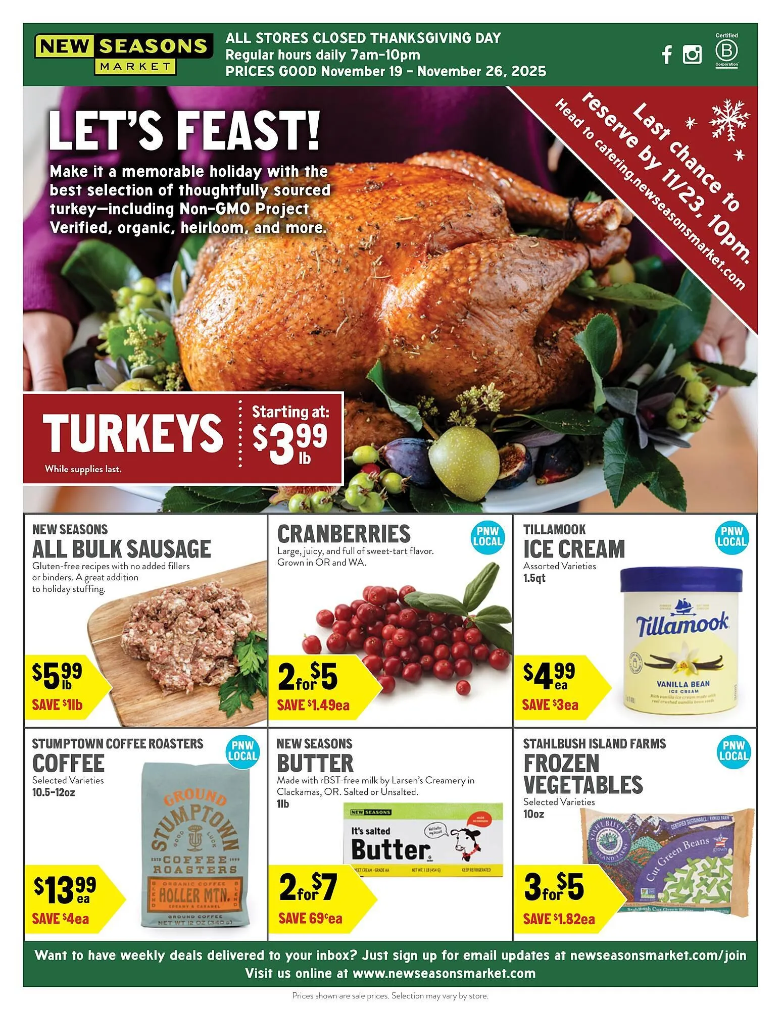 Weekly ad New Seasons Market weekly ad from November 19 to November 26 2025 - Page 1