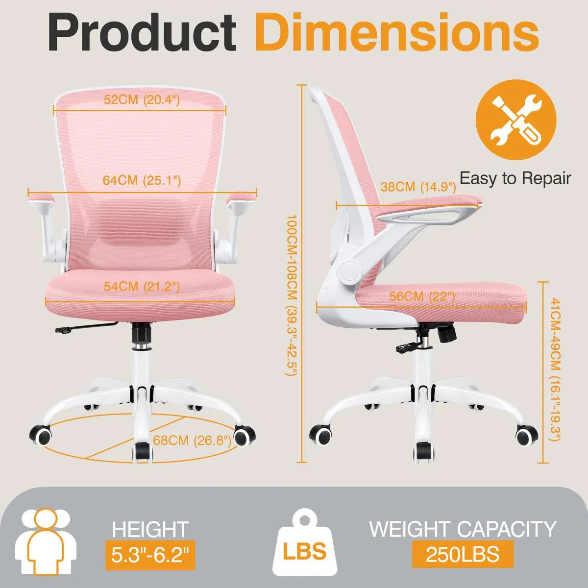 Home Office Ergonomic Mesh Task Chair