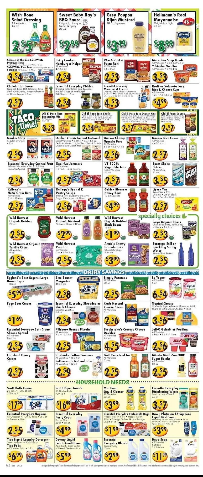 Weekly ad Ideal Food Basket circular from April 24 to April 30 2026 - Page 2