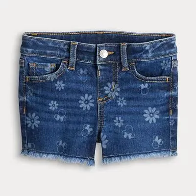 Disney's Minnie Mouse Baby & Toddler Girl Jumping Beans® Mid Rise Jean Shorts