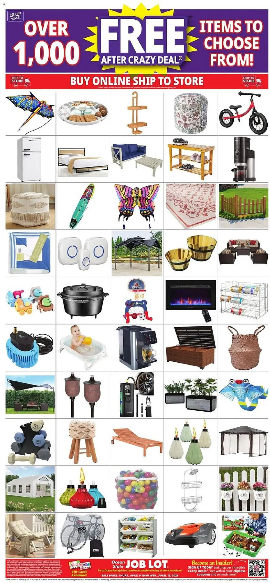 Weekly ad Ocean State Job Lot flyer from April 9 to April 15 2026 - Page 26