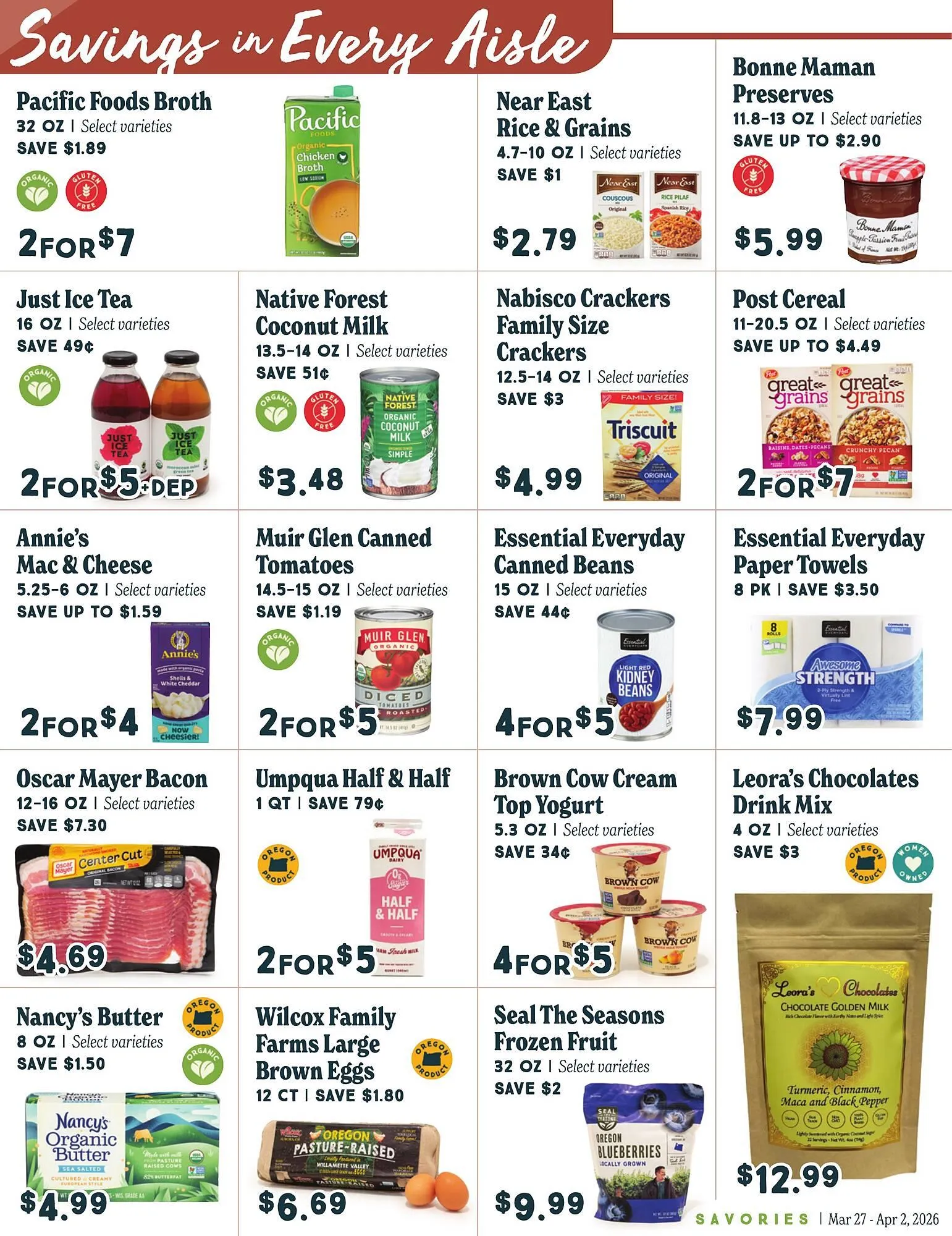 Weekly promotion Market of Choice weekly ad spanning from March 27 to April 2 2026 - Page 8 for Catalogue 365