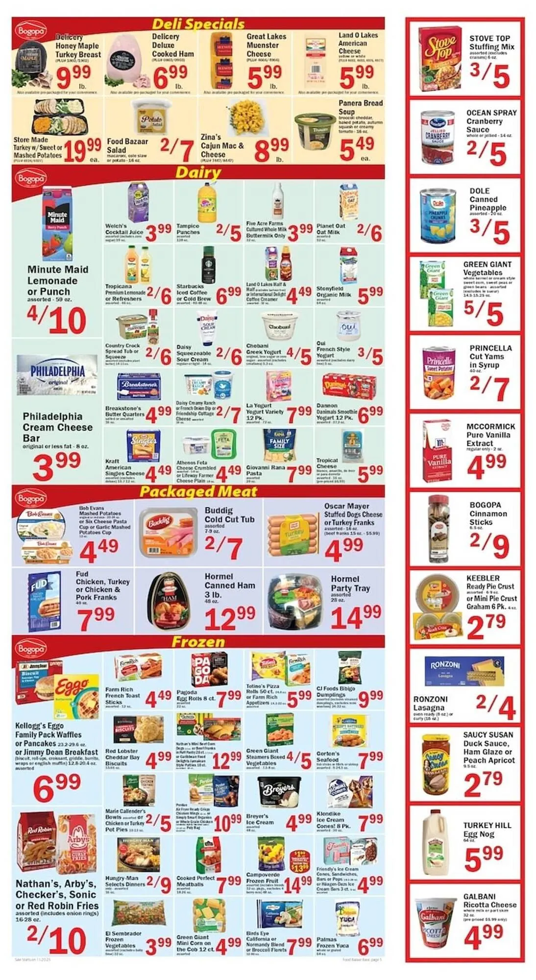Weekly promotion Food Bazaar circular spanning from November 20 to November 26 2025 - Page 5 for Catalogue 365