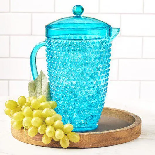 Pier 1 Emma Aqua Acrylic 2.5QT Beverage Pitcher