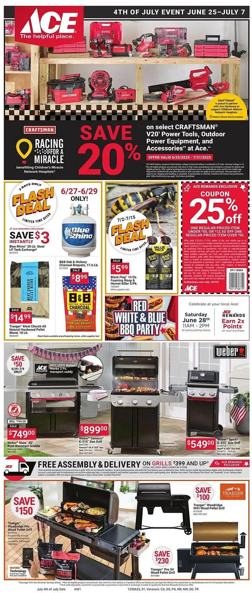 Weekly ad Ace Hardware Weekly Ad from June 25 to July 7 2025 - Page 1