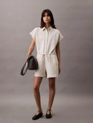 Cotton Viscose Gauze Romper