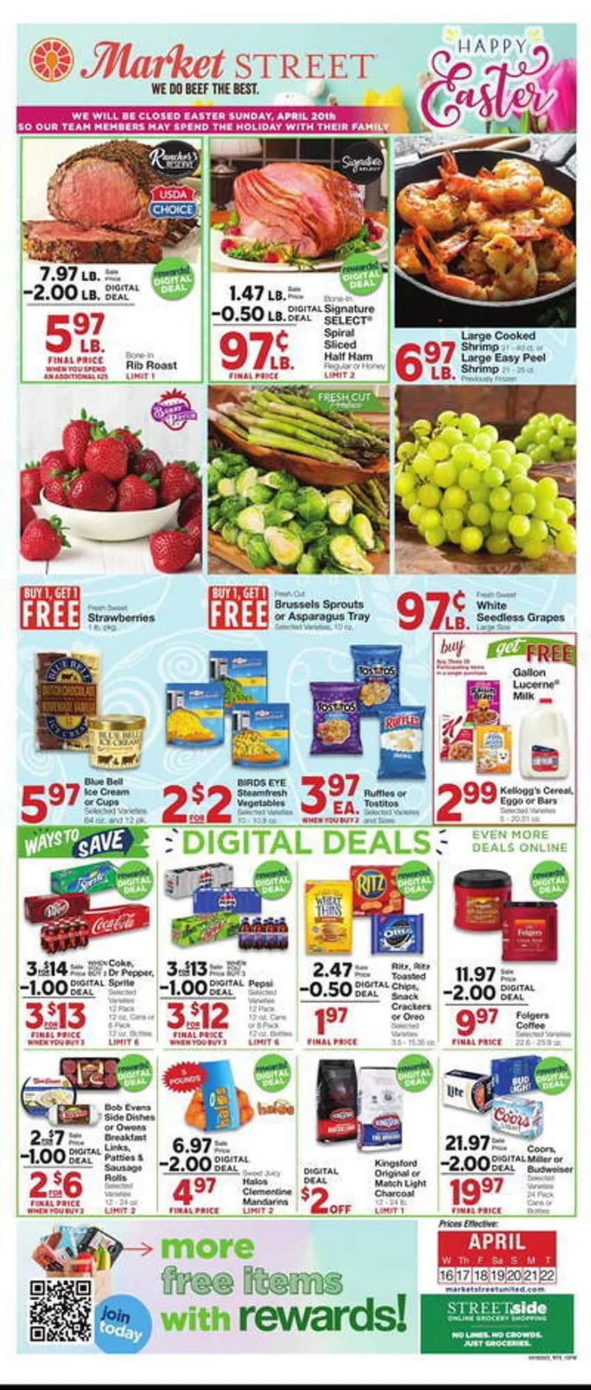 Weekly ad Market Street Weekly Ad from April 16 to April 22 2025 - Page 1