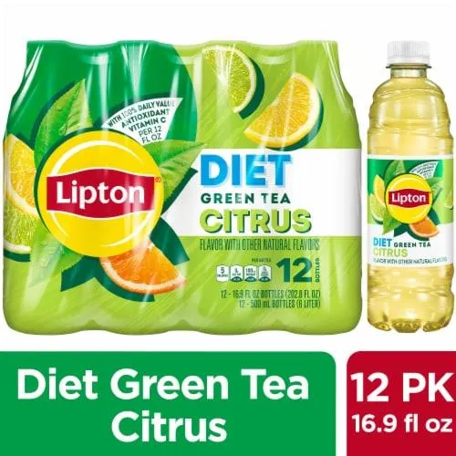 Lipton® Diet Citrus Green Iced Tea Multipack Bottles