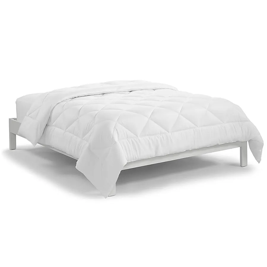 Serta White Geometric Reversible King Comforter