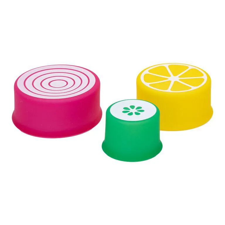 3 Pack Joie Fresh Stretch Silicone Produce Covers Set of 2