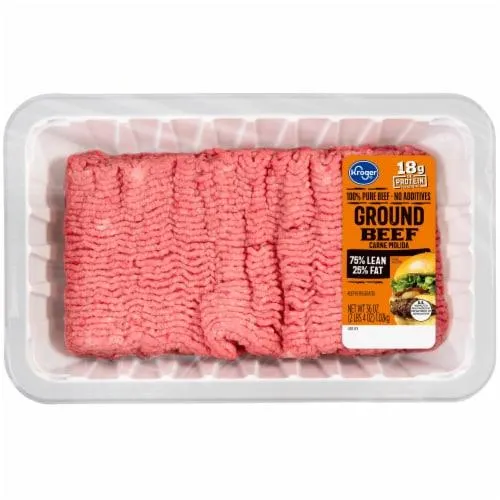 Kroger® 75/25 Ground Beef Tray
