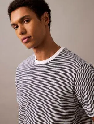 Smooth Cotton Stripe Classic T-Shirt