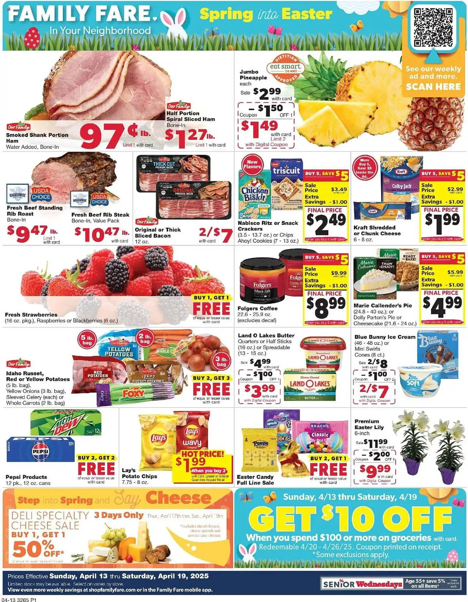 Weekly ad Family Fare Weekly Ad from April 13 to April 19 2025 - Page 1