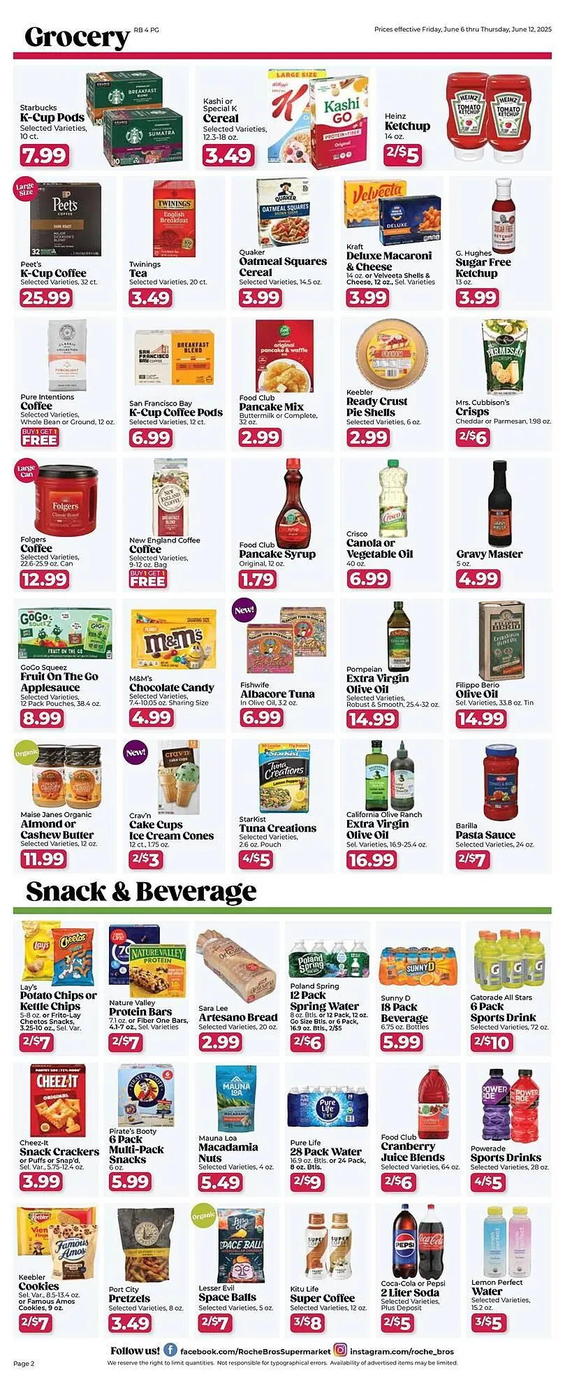 Weekly ad Roche Bros Weekly Ad from June 6 to June 12 2025 - Page 2