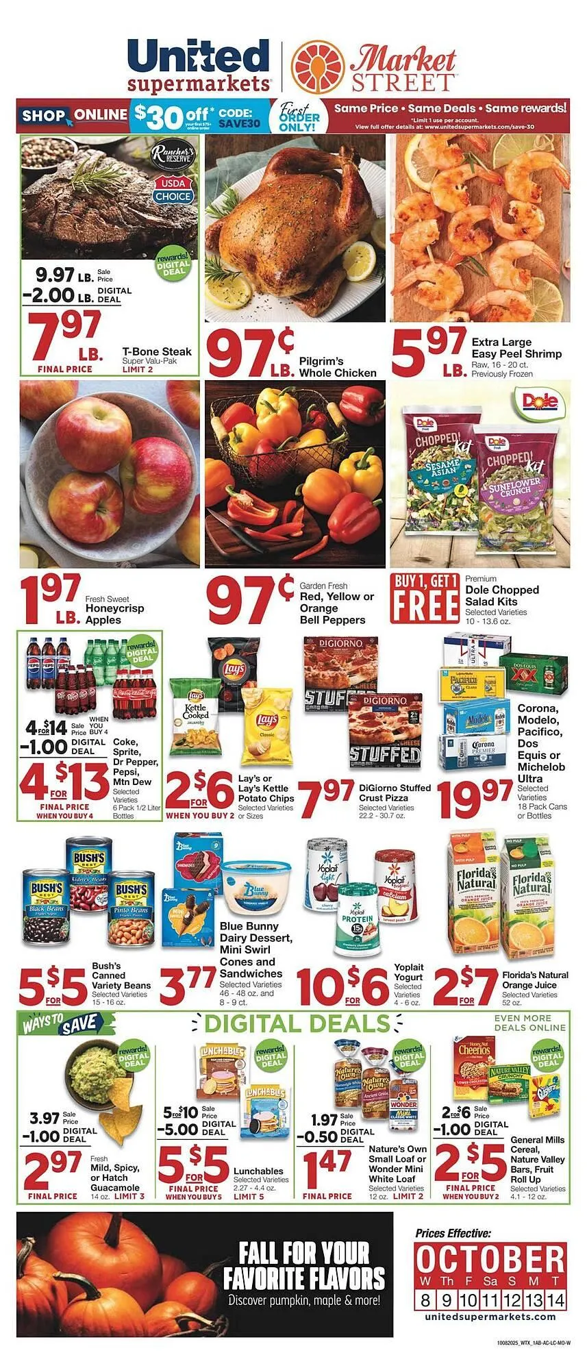 Weekly ad Market Street weekly ad from October 8 to October 14 2025 - Page 1