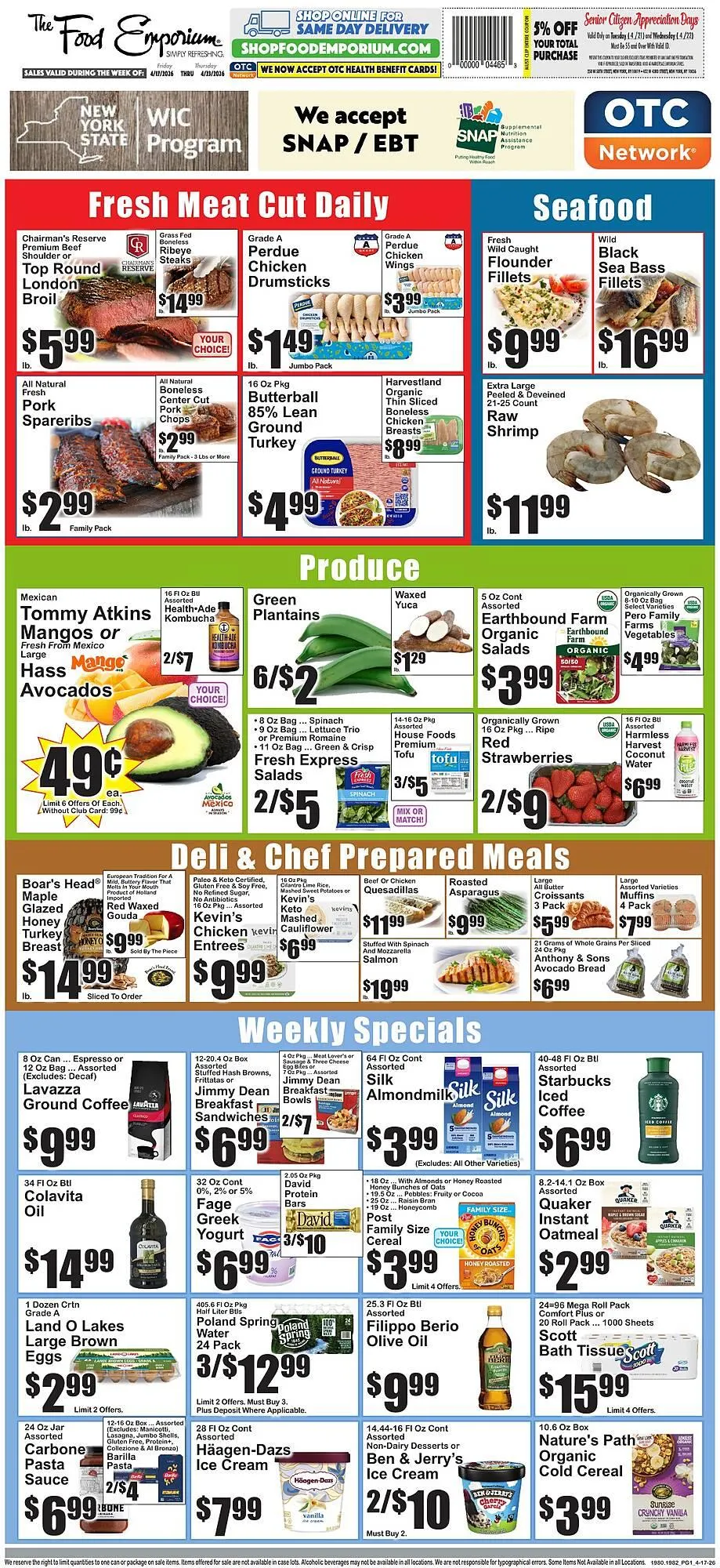 Weekly ad The Food Emporium circular from April 17 to April 23 2026 - Page 1