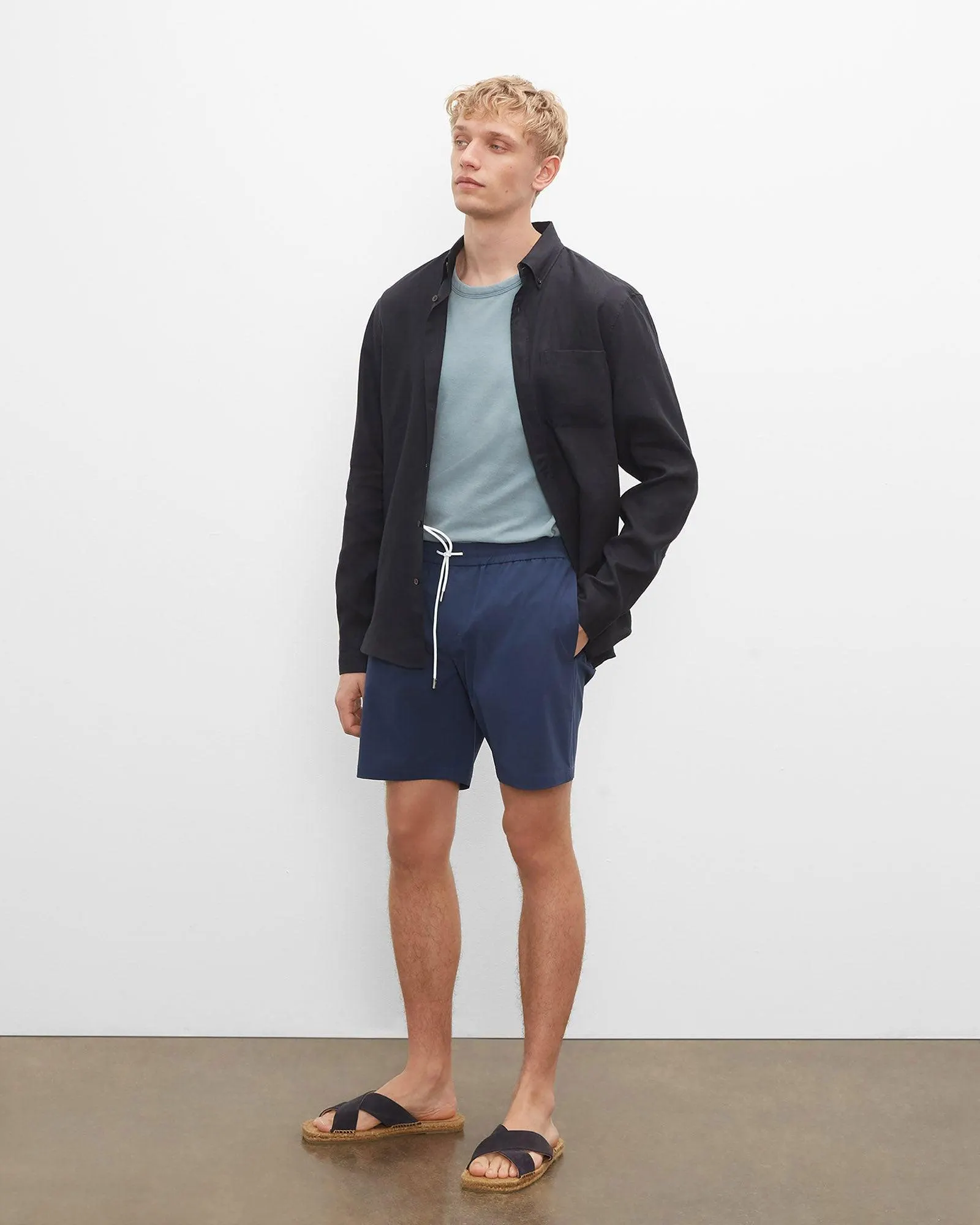 Bo Solid 7" Swim Trunk