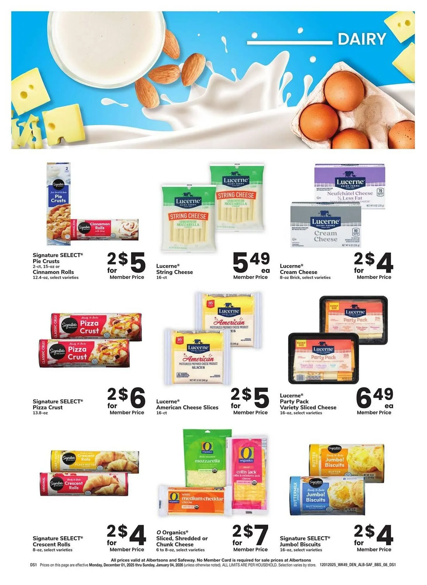 Weekly promotion Albertsons weekly ad spanning from December 1 to January 4 2026 - Page 8 for Catalogue 365