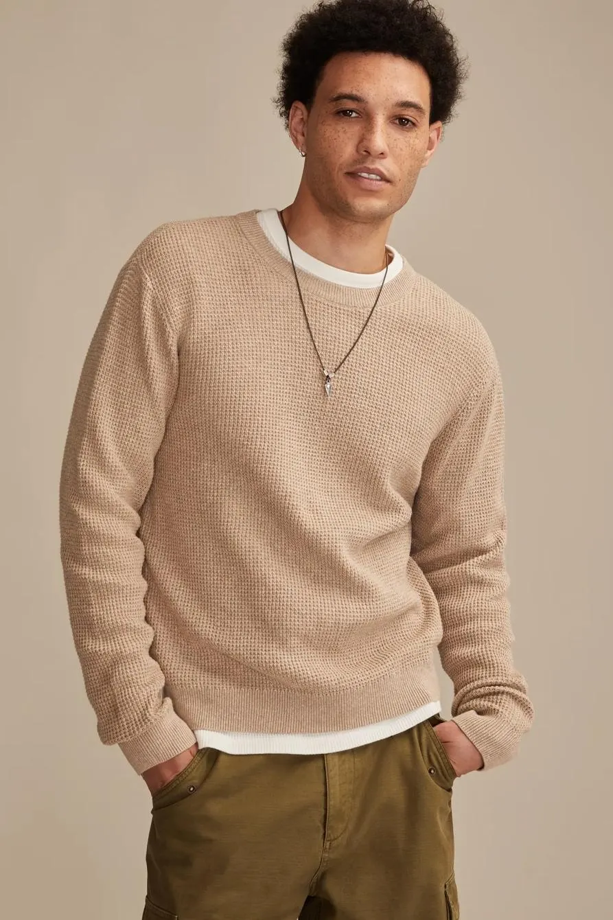 waffle sweater crew
