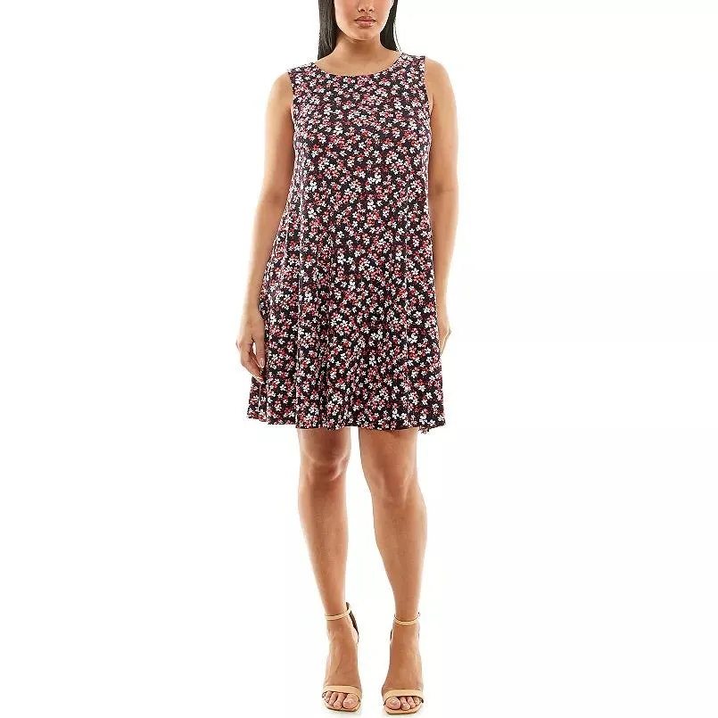 Women's Nina Leonard Floral Swing Dress