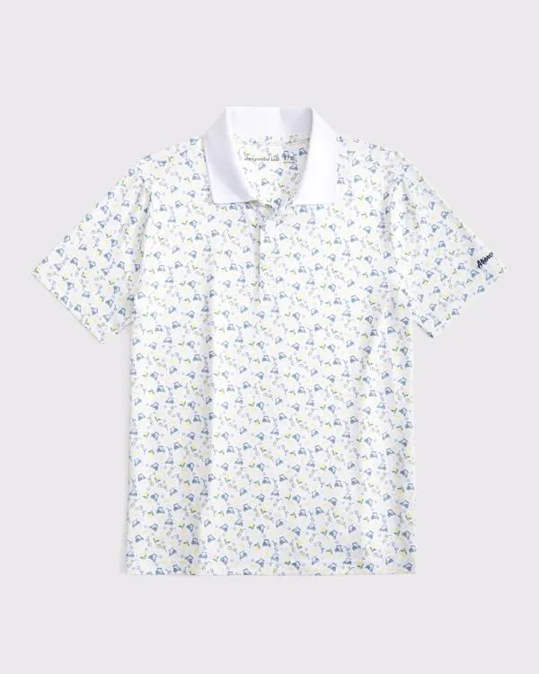 abercrombie golf club active airknit polo