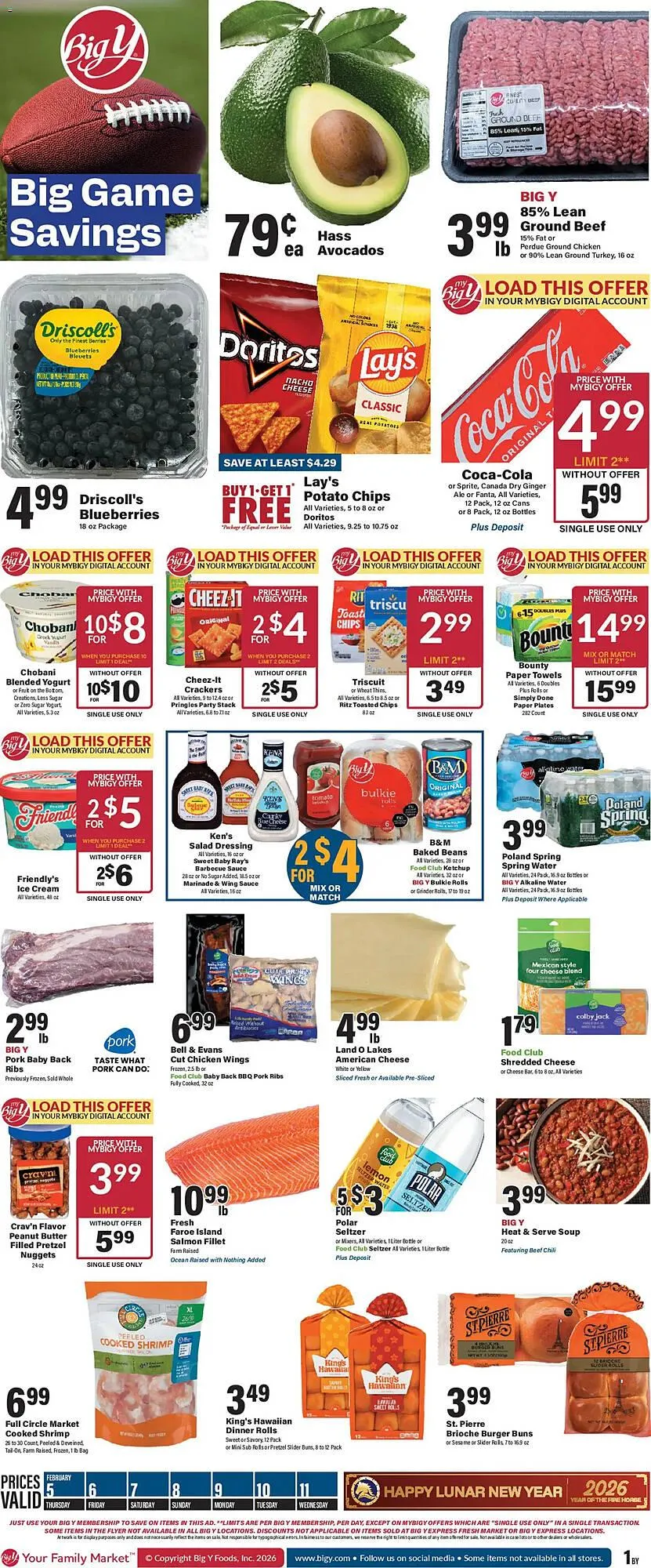 Weekly ad Big Y flyer from February 5 to February 11 2026 - Page 1