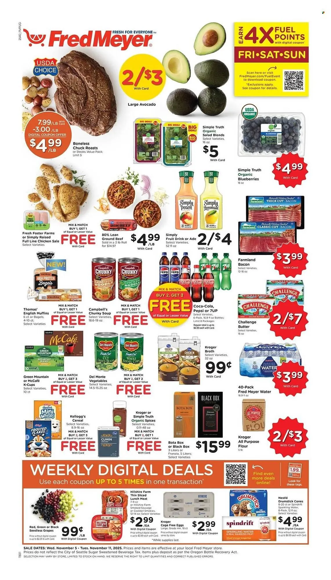 Weekly ad Fred Meyer weekly ad from November 5 to November 11 2025 - Page 1