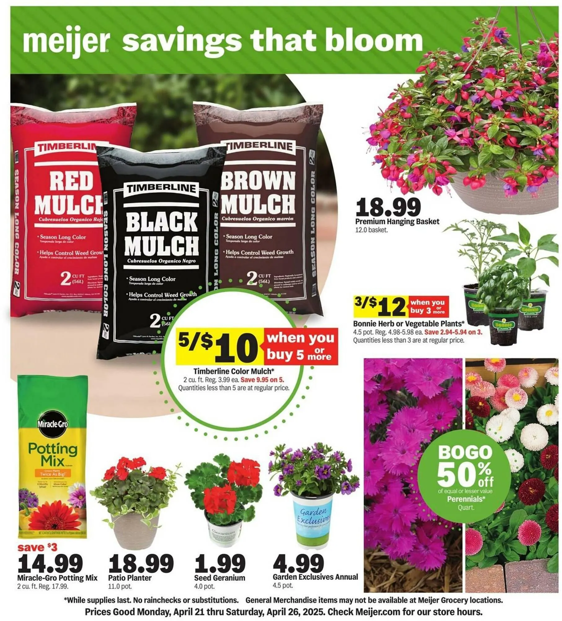 Weekly ad Meijer Weekly Ad from April 21 to April 26 2025 - Page 1