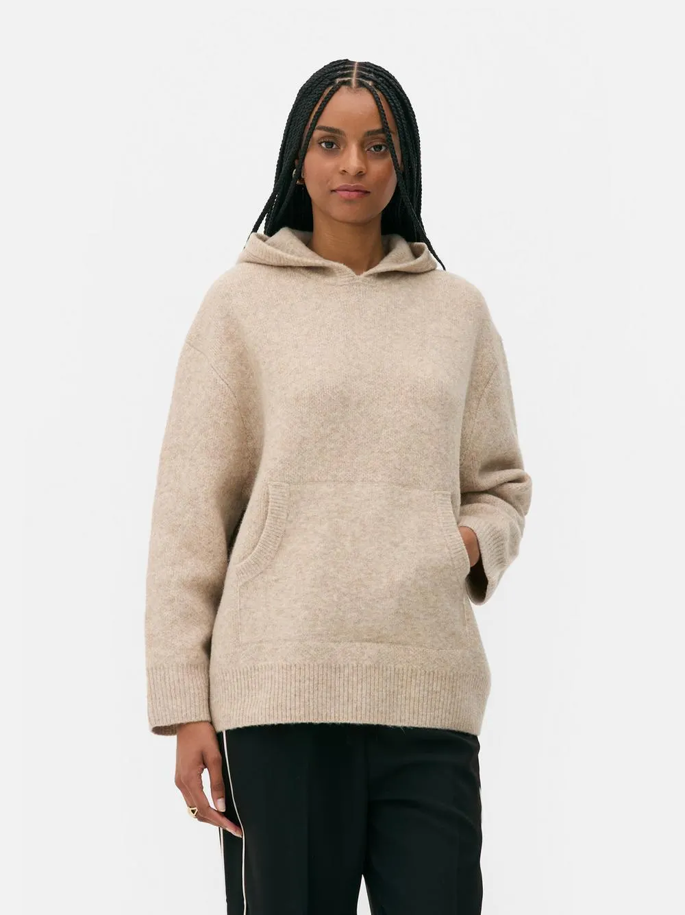 Gestrickter Essential-Hoodie