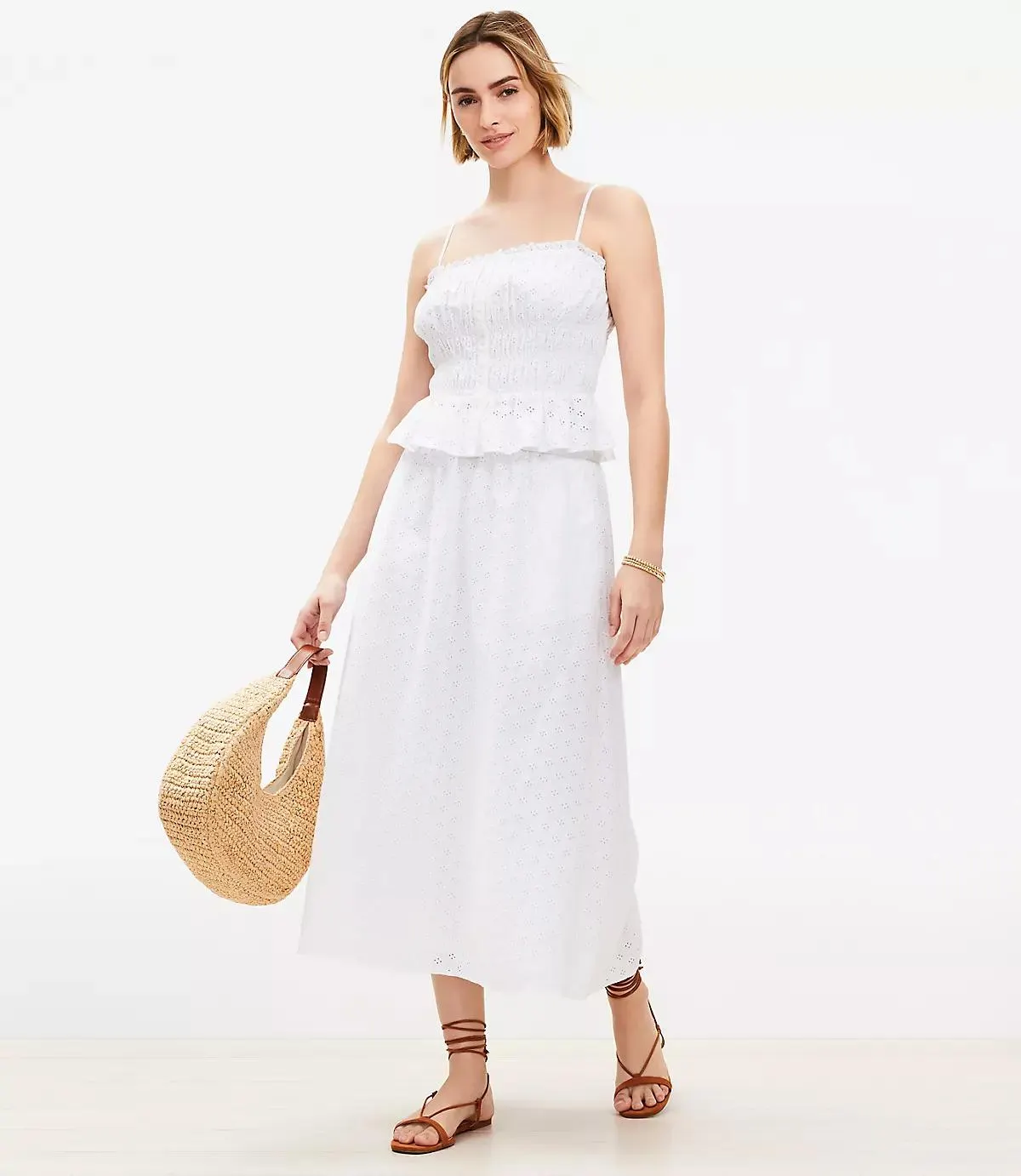 Eyelet Pull On Maxi Pocket Skirt