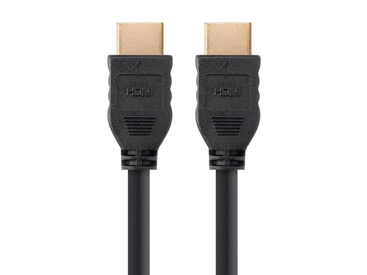 Monoprice 4K High Speed HDMI Cable - 4K@60Hz, 18Gbps, HDR, CL2 In-Wall Rated, No Logo, 6ft, Black