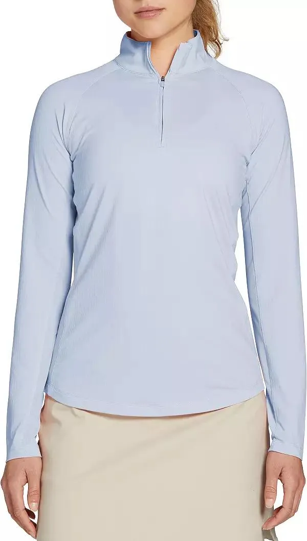 Walter Hagen Women's Performance 11 UV Suncover 1/4 Zip Golf Pullover