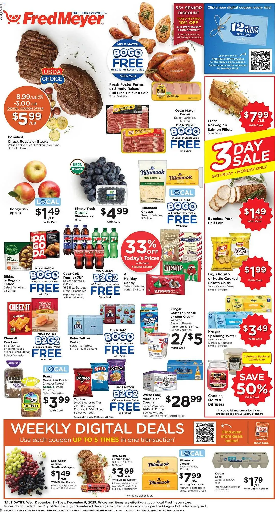 Weekly ad Fred Meyer weekly ad from December 3 to December 9 2025 - Page 1