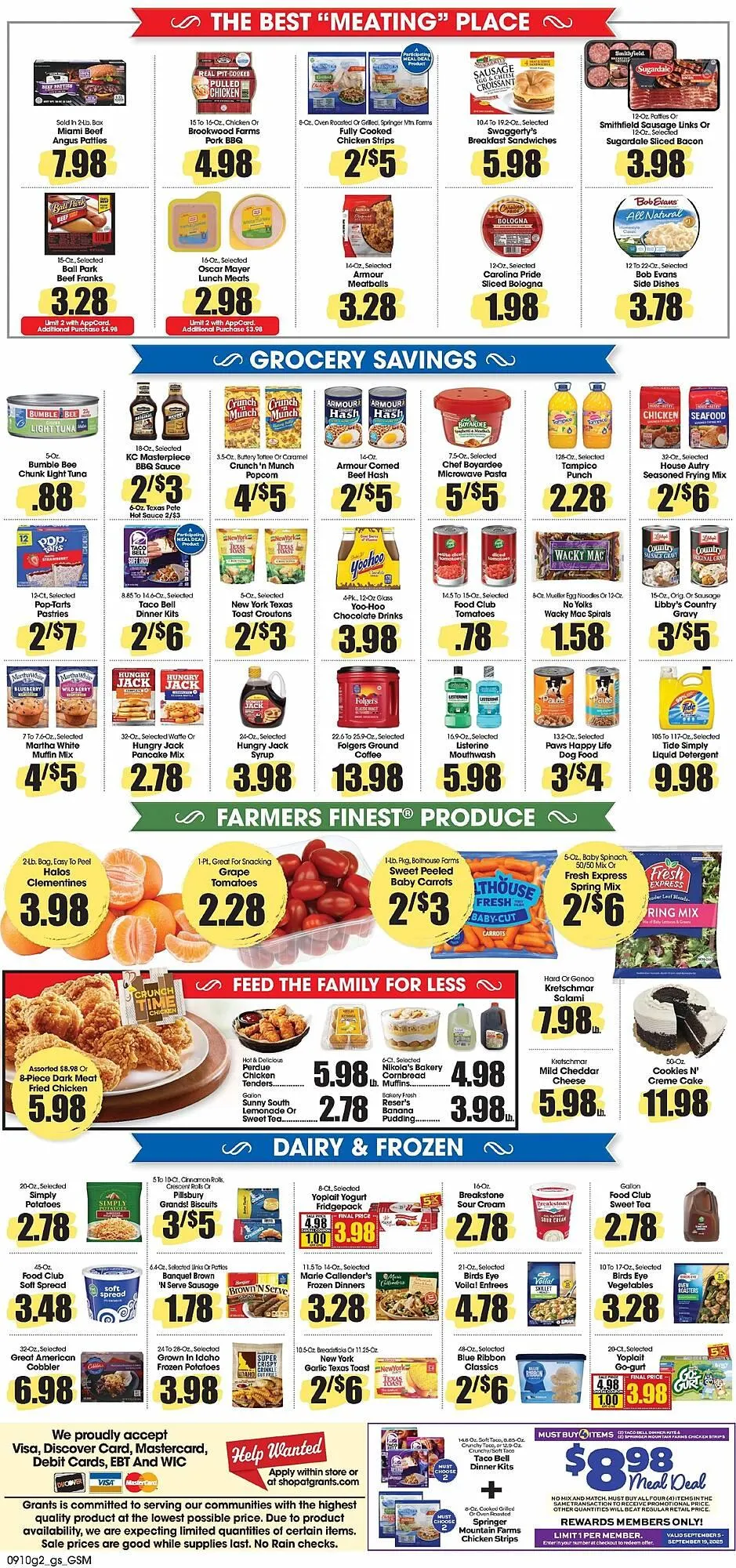 Weekly promotion Grants Supermarket weekly ad spanning from September 10 to September 16 2025 - Page 2 for Catalogue 365