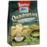 Loacker - Quadratini Matcha-Green Tea Wafer Cookies 7.76 Oz