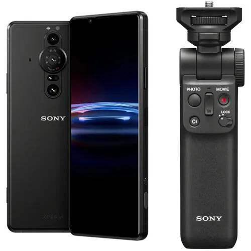 Sony Xperia PRO-I 512GB 5G Smartphone with Wireless Grip Kit (Unlocked, Frosted Black)