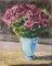Pino Romanò, Flowers, Oil Painting, 1990s