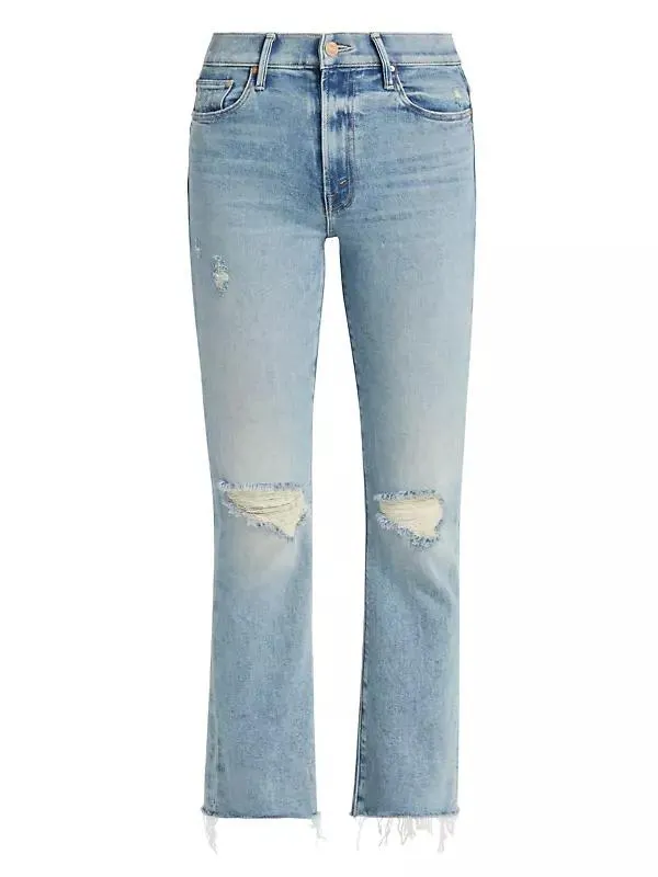 The Insider Flood Fray Distressed Denim Jeans